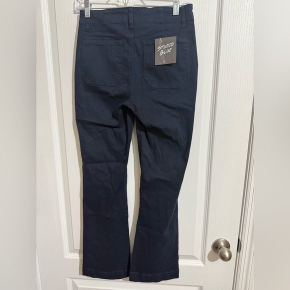 Studio Men's Dark Blue Chinos - Picture 2 of 5